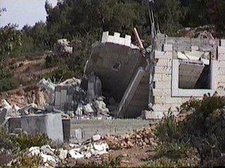 A Palestinian home after demolition (Not related to the case)