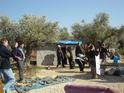 At the Bil'in "Outpost", near the Modi'in illit settlement 