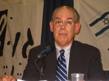 Prof. Mearsheimer listening to a question